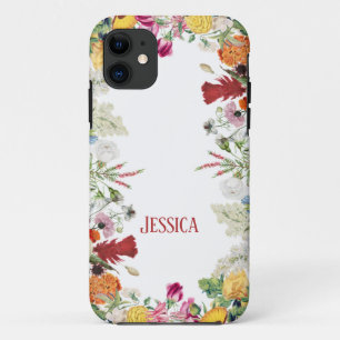 Personalisierter Blumengarten Farbige Blume Case-Mate iPhone Hülle