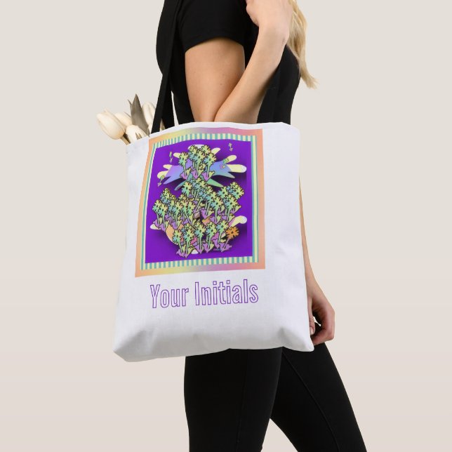 Personalisierter Blumengarten  Tasche (Von Nahem)