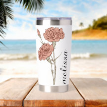Personalisierter Blumenname Elegante benutzerdefin