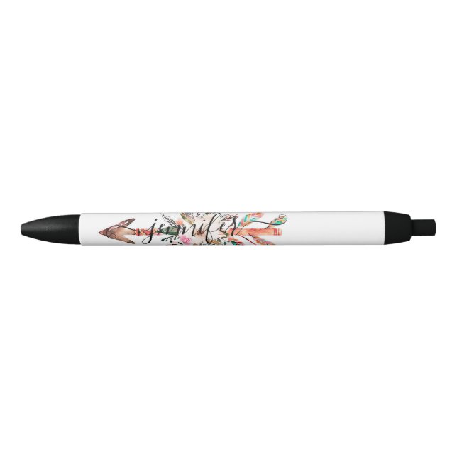 Personalisierter Blumenpfeil Kugelschreiber (Vorderseite)