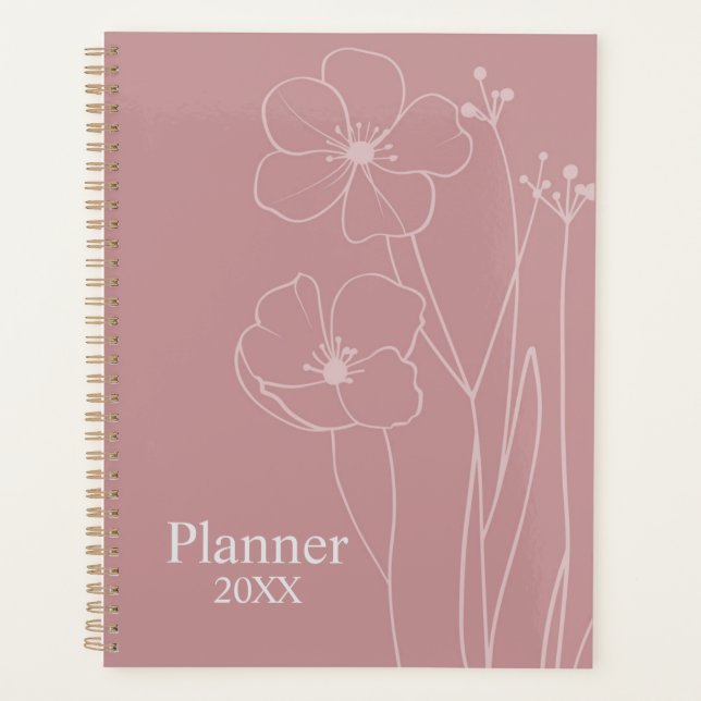 Personalisierter Blumenplaner  Planer (Vorderseite)