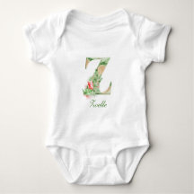 Personalisierter Bodysuit des Name-Monogramm-|