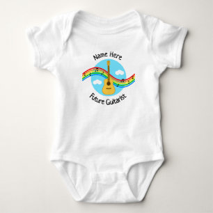 Personalisierter Bodysuit für zukünftige Gitarrist Baby Strampler