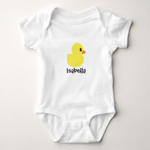personalisierter Bodysuit "Rubber Ducky" Baby Strampler