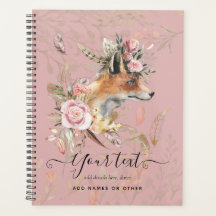 PERSONALISIERTER Boho Fox Feathers Gedenkgeschenk
