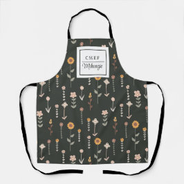 Personalisierter Boho Muster Koch Frauen Schürze
