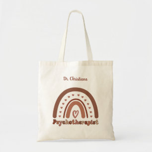 Personalisierter Boho-Regenbogen-Psychotherapeut Tragetasche