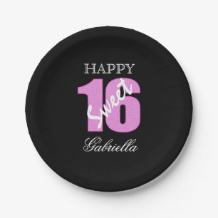 Personalisierter Bonbon 16 Pappteller