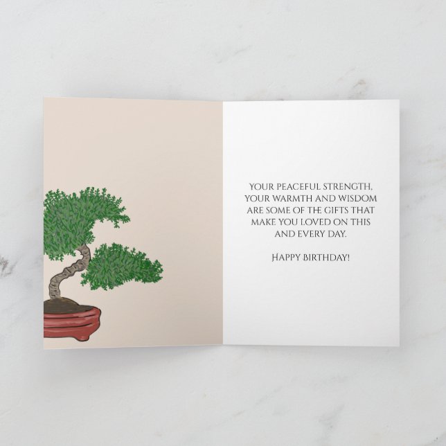Personalisierter Bonsai-Tree Karte | Zazzle.ch