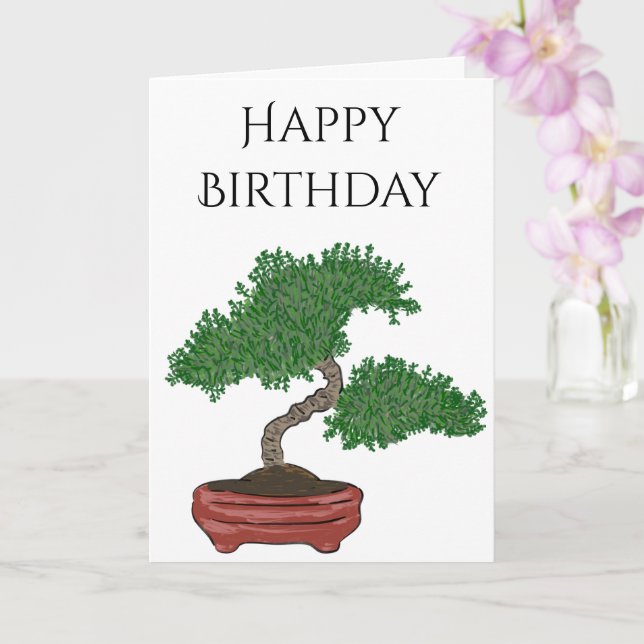 Personalisierter Bonsai-Tree Karte | Zazzle.ch