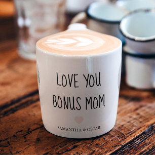 Personalisierter Bonus-Mama   Lieb dich Bonus-Mama Espressotasse