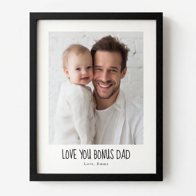 Personalisierter Bonus Papa Foto | Individueller S Poster (Von Creator hochgeladen)