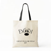 Personalisierter BOO! Halloween-Leckerei-Tasche