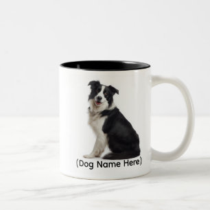 Personalisierter Border Collie „Ich besitze dich“ Zweifarbige Tasse