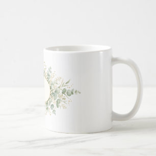 Personalisierter botanischer Monogramm-Becher, Euk Kaffeetasse