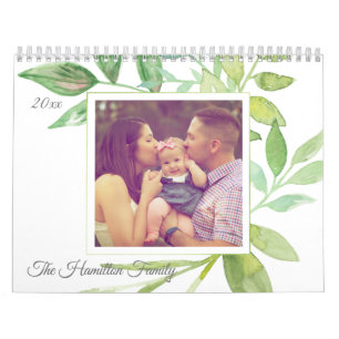 Personalisierter botanischer Rahmen für kundenspez Kalender