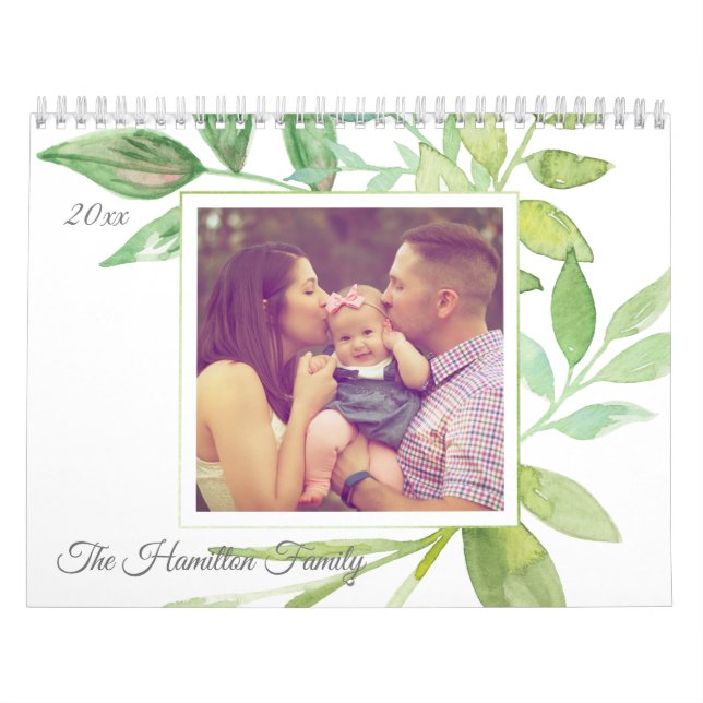 Personalisierter botanischer Rahmen für kundenspez Kalender (Titelbild)