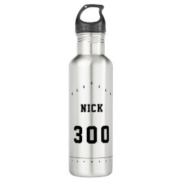 Personalisierter Bowling hoher Wert mit Name Edelstahlflasche