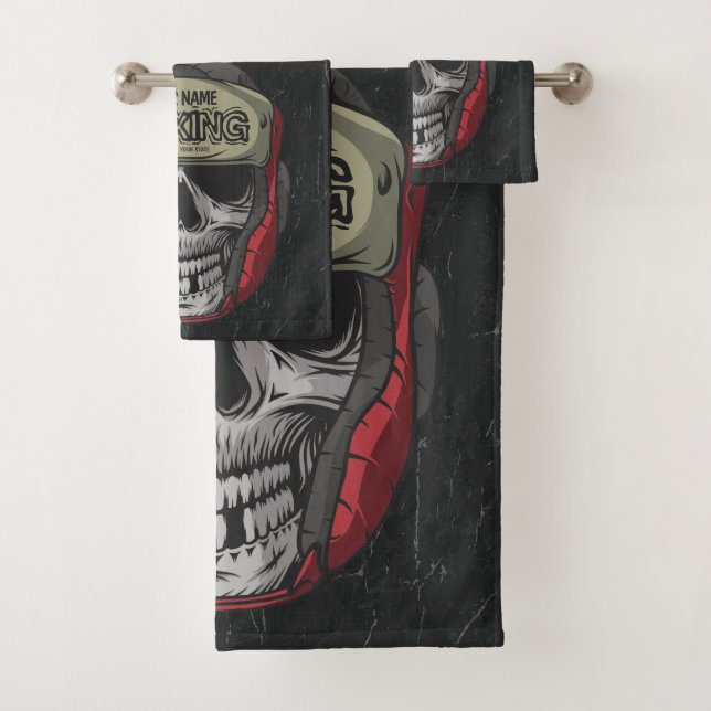 Personalisierter Boxer Fight Club Badhandtuch Set (Insitu)