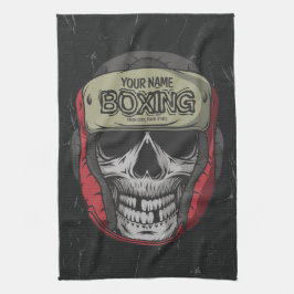 Personalisierter Boxer Fight Club Geschirrtuch