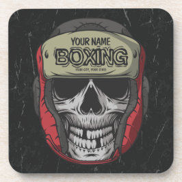 Personalisierter Boxer Fight Club Getränkeuntersetzer