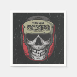 Personalisierter Boxer Fight Club Serviette
