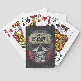 Personalisierter Boxer Fight Club Spielkarten