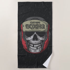 Personalisierter Boxer Fight Club  Strandtuch