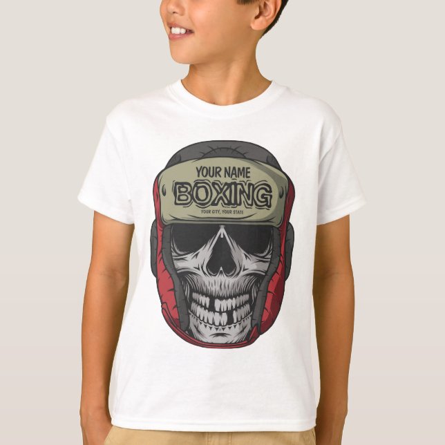 Personalisierter Boxer Fight Club T-Shirt (Vorderseite)