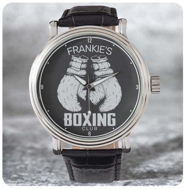 Personalisierter Boxklub Boxer Gym Fighter Handsch Armbanduhr (Von Creator hochgeladen)