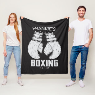Personalisierter Boxklub Boxer Gym Fighter Handsch Fleecedecke