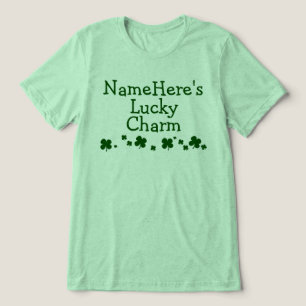 Personalisierter Boyfriend Lucky Charm St. Patrick Tri-Blend Shirt