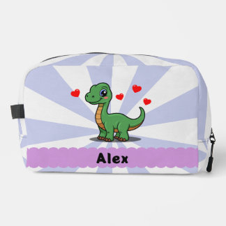 Personalisierter Brachiosaurus-Schulbedarfbeutel Waschbeutel
