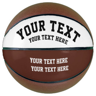 Personalisierter brauner Basketball mit individuel