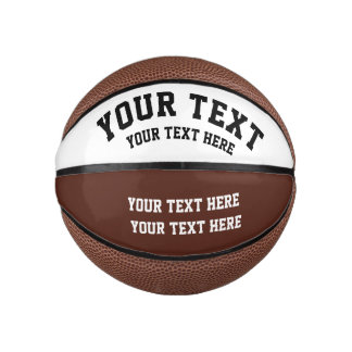 Personalisierter brauner Basketball mit individuel