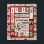 Personalisierter Brief an mein GrandSon-Geburtstag Fleecedecke<br><div class="desc">Personalisierter Brief an mein GrandSon-Geburtstagsgeschenk</div>