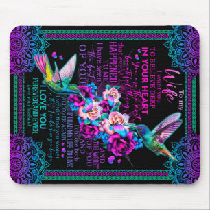 Personalisierter Brief an meine Ehefrau - Hummingb Mousepad