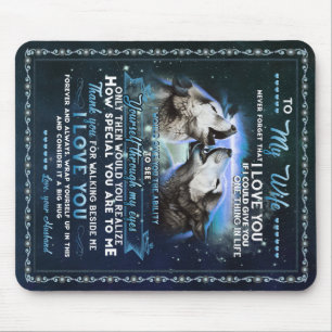 Personalisierter Brief an meine Ehefrau von Eheman Mousepad