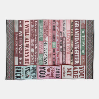 Personalisierter Brief an meine Enkelin Geschirrtuch