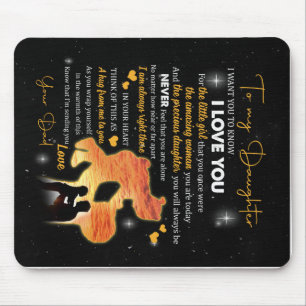 Personalisierter Brief an meine Tochter Liebe vom Mousepad