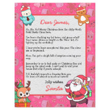 Personalisierter Brief des Weihnachtsmannes an die