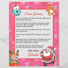 Personalisierter Brief des Weihnachtsmannes an die