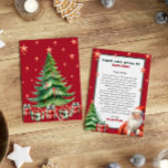 Personalisierter Brief des Weihnachtsmannes Einladung<br><div class="desc">Personalisierter Brief vom Weihnachtsmann. Geben Sie Ihrem Kind in diesem Jahr einen besonderen,  niedlichen Brief vom Weihnachtsmann. Sammlung: https://www.zazzle.com/collections/love_christmas_collection-119212194434211063</div>