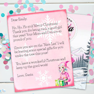 Personalisierter Brief des Weihnachtsmannes für Mä