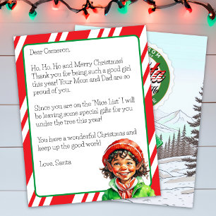 Personalisierter Brief des Weihnachtsmanns an die