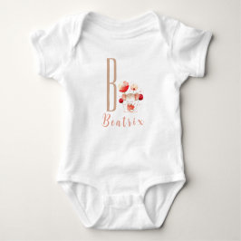 Personalisierter Brief und Name Baby Bodysuit Strampler