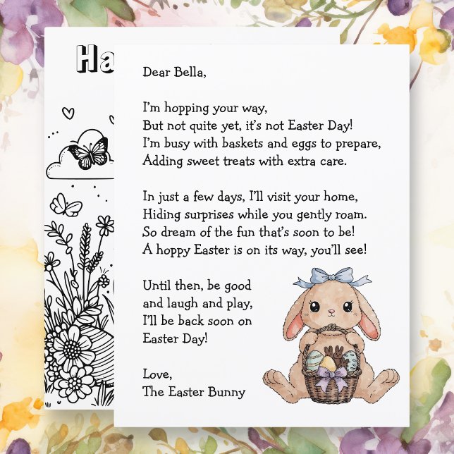 Personalisierter Brief vom Osterhasen (Von Creator hochgeladen)