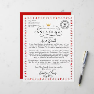 Personalisierter Brief vom Weihnachtsmann