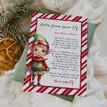 Personalisierter Brief von Elf Christmas Einladung<br><div class="desc">Personalisierter Brief von Elf. Geben Sie Ihrem Kind in diesem Jahr einen besonderen,  niedlichen Brief vom Weihnachtsmann. Sammlung: https://www.zazzle.com/collections/love_christmas_collection-119212194434211063</div>