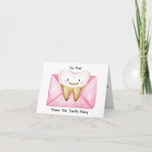 Personalisierter Brief von Tooth Fairy Karte